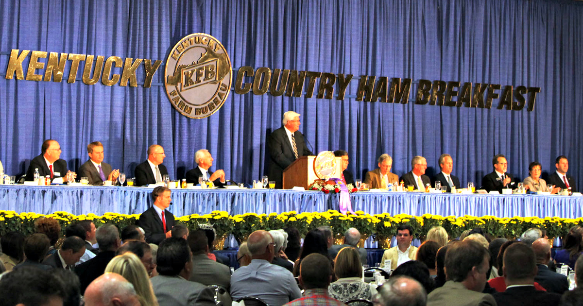 top elected officials, including Governor Matt Bevin, U.S. Senate Majority Leader Mitch McConnell, Agriculture Commissioner Ryan Quarles and Louisville Mayor Greg Fischer