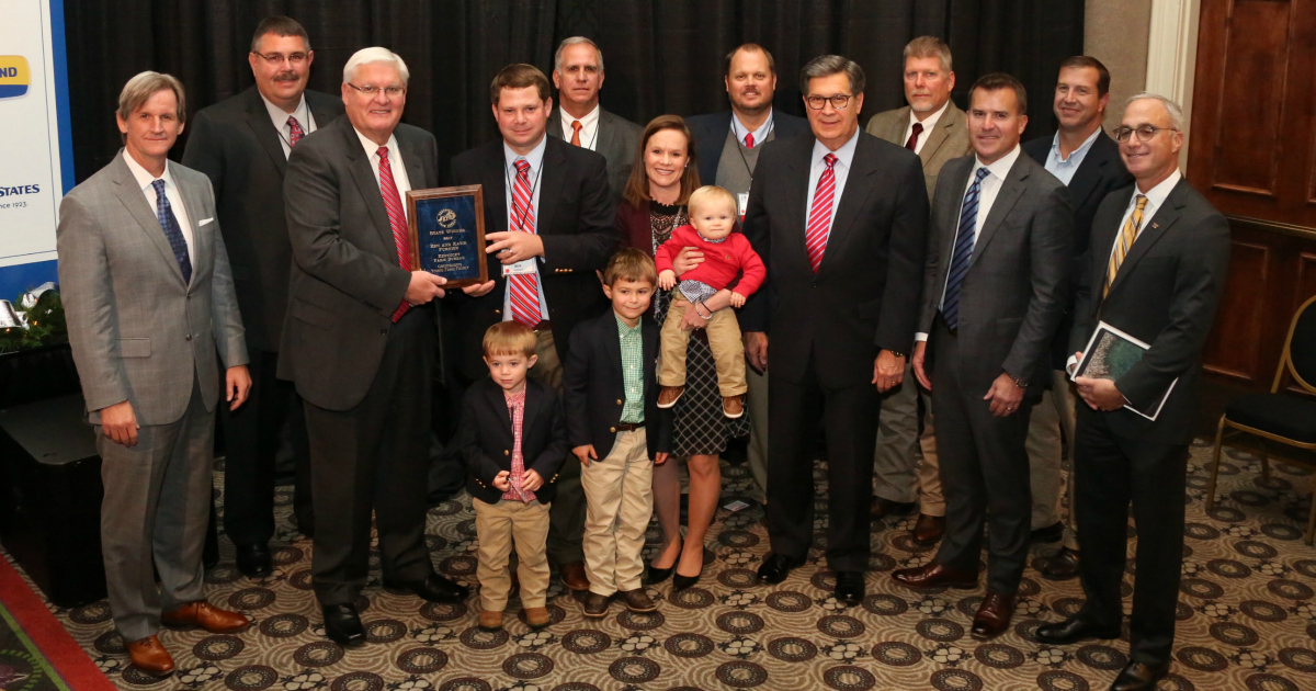 Ben and Katie Furnish received the 2017 Outstanding Young Farm Family