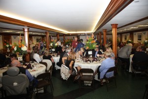 A packed crowd attended the dinner at the E.S. Good Barn.