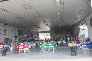 An immaculate shed served as the lunch room at Fresh Start Farms, operated by national award winners Ryan and Misty Bivens.