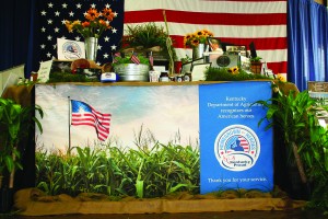 The Homegrown By Heroes display at the 2014 Kentucky State Fair was recognized by the International Association of Fairs and Expositions. (Kentucky Department of Agriculture photo)